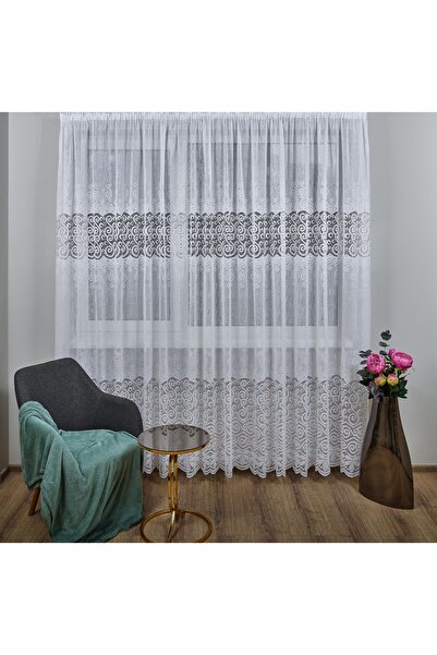 Siretul Pascani Perdele Albe cu Model Confectionate cu Rejansa 400×240