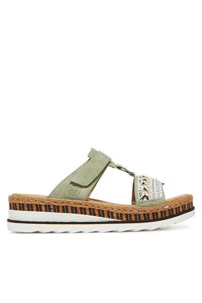 Rieker șlapi damă verzi V79M6-52