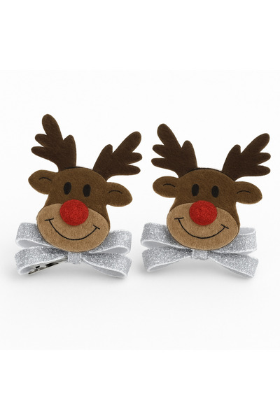 Lika Baby Girl - Children's New Year Themed Deer Dress-Up Clip Hairpin