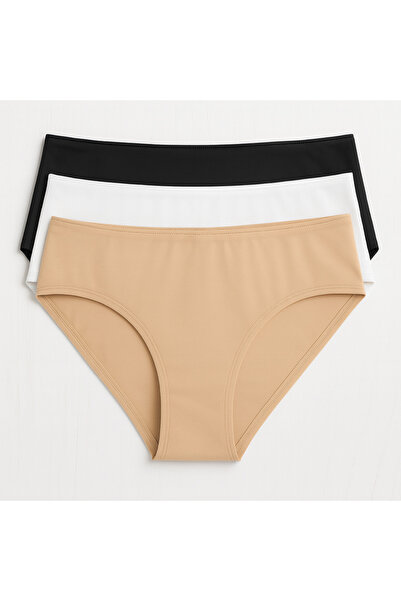 UN REAL Women's 3-Piece Bikini Panties – Modal Cotton, Comfortable, Breathabl...