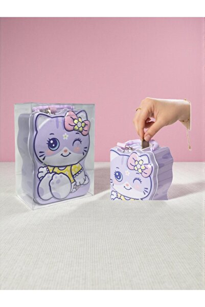 Erzi METAL KİLİTLİ KUMBARA KEDİ MODEL