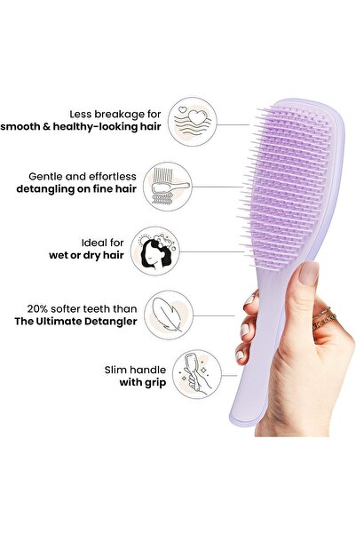 genric Hair Brush - Fine & Fragile - Lilac/Lilac