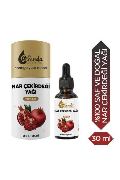 Nar Çekirdeği Yağı Pomegranate Seed Oil %100 Saf ve Doğal Soğuk Sıkım 30 Ml