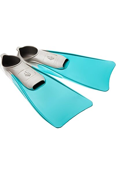 Mad Wave زعانف تدريب سباحة طويلة بلون المسبح مقاس 34-35