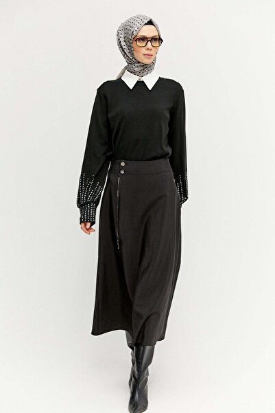 Setrms Taş Detaylı Triko Bluz