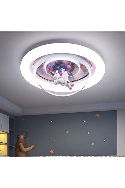 Alessandro DESIGN Lustra LED UNICORN, 104W, lumina Rece/Calda/Neutra, Roz