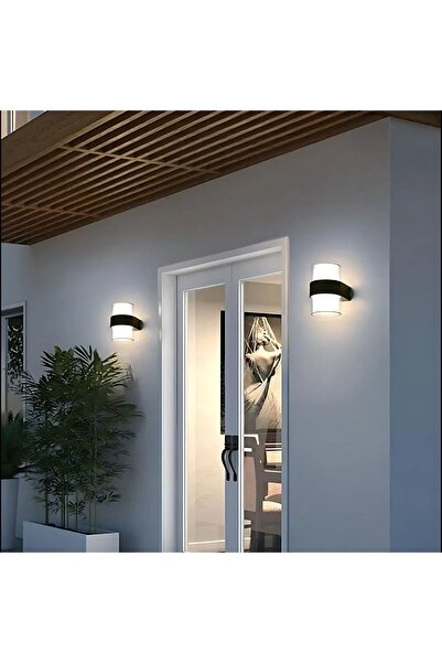 ALC-Shop Aplica LED Exterior MIRA, 2 Surse de lumina, Lumina Calda, Negru