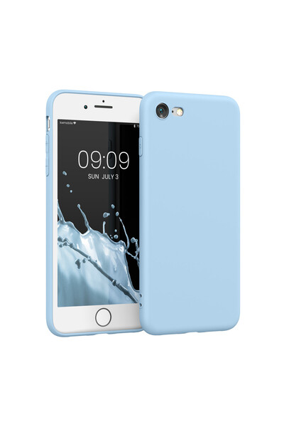 KWmobile Case for Apple iPhone 8 / iPhone 7 / iPhone SE 2, Silicone, Blue, 39...