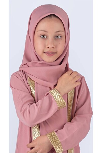 renkli diyar Girls' Prayer Dress with Scarf