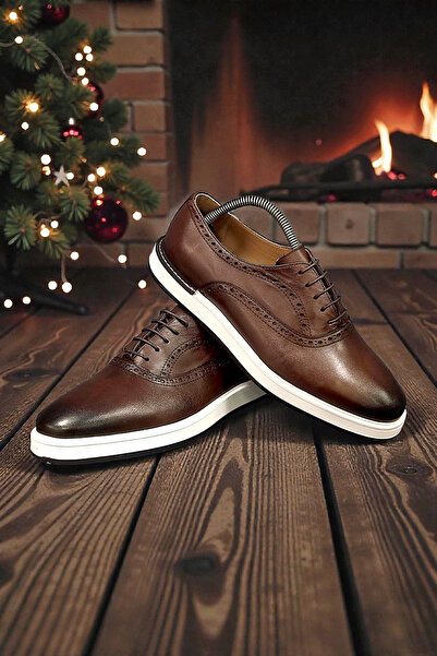 VİVA SHOES 100% Genuine Leather Eva Sole Casual Men's Shoes