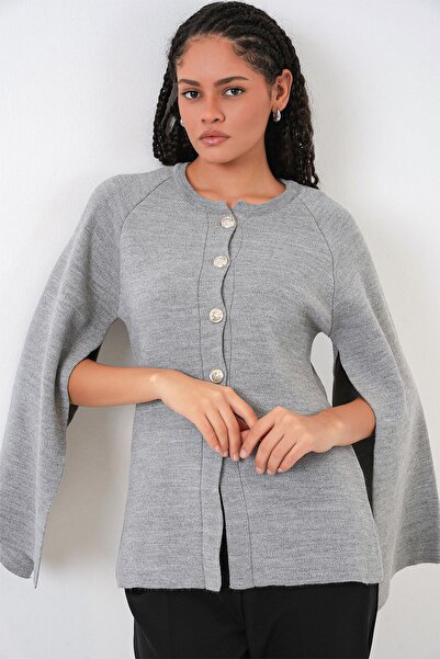 Hiccup Bdart Buttoned Textured Knit Cardigan