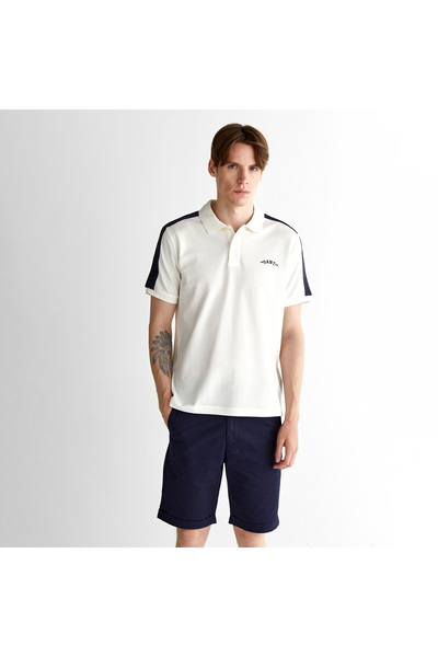 Gant Erkek Krem Regular Fit Logolu Polo