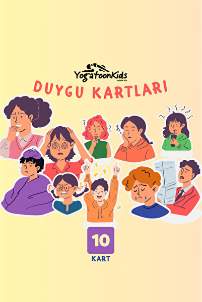 Yogatoon Kids World Çocuklar İçin Duygu & İfade Eğitim Kartları – Farkındalık...