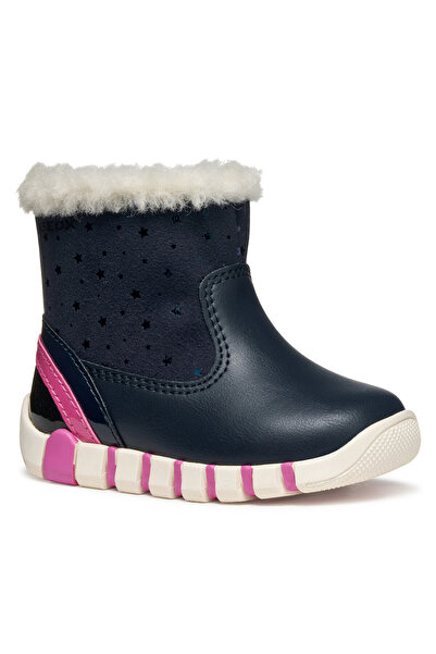Geox Girls Boots Navy/Fuchsia B Iupidoo B5658A 0DH