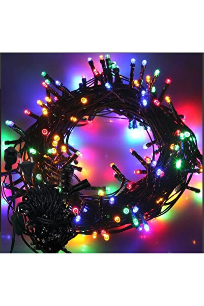 CT STONES 10 متر 100 مصباح LED على شكل خرز، كابل أسود خفيف