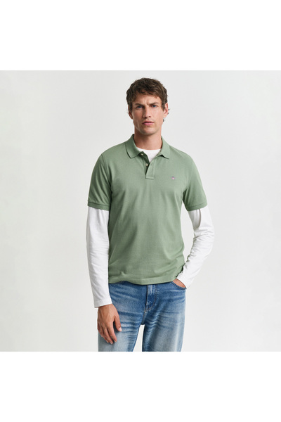 Gant Erkek Yeşil Regular Fit Polo