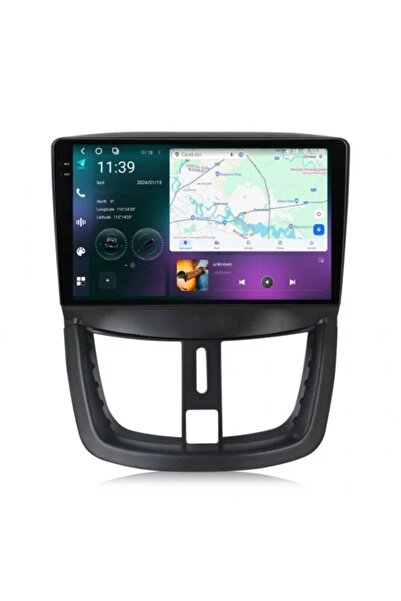 NAVI-ABC Navigație dedicată pentru Peugeot 207 (2006-2015) 9.5" 2K QLED Andro...