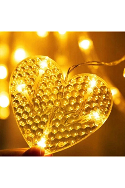 CT STONES Heart curtain led light 6 row 12 pieces daylight