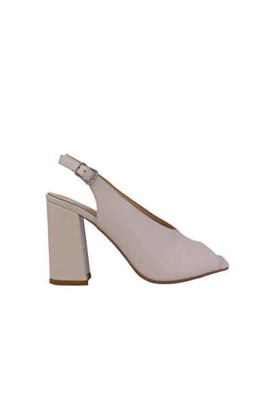 DİSPARİTA 26306D Genuine Leather Heeled Women's Shoes