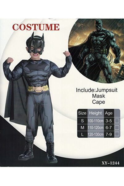 Other ازي بطل الظلام للأطفال – بدلة، قناع، ورداء