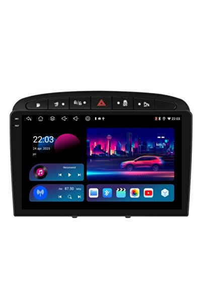 Piloton Navigație pentru PEUGEOT 308 (2007-2015) 9 inch 4GB RAM 64GB 8-core