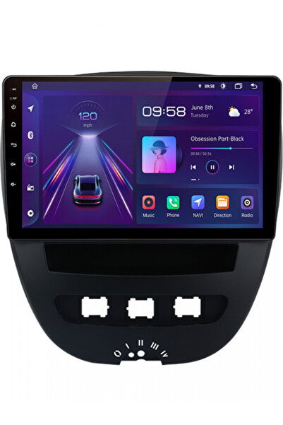 NAVI-ABC Navigație dedicată pentru Peugeot 107 (2005-2014) 10 inch Android 12...