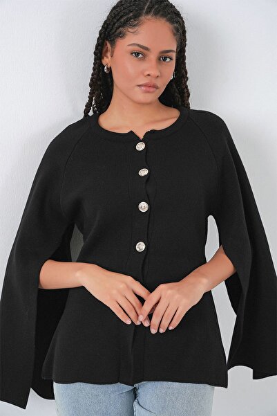 Hiccup Bdart Buttoned Textured Knit Cardigan