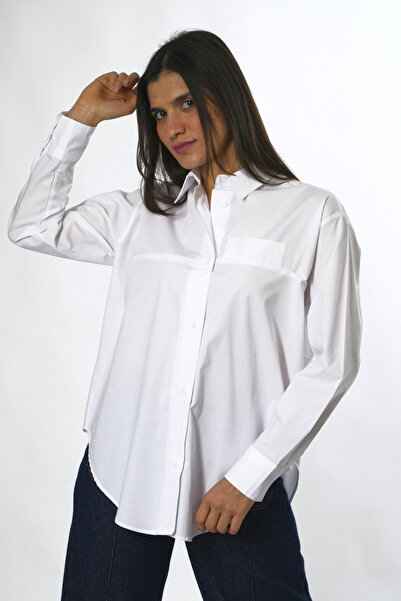 ABBRA Women's Cotton Oversize Shirt