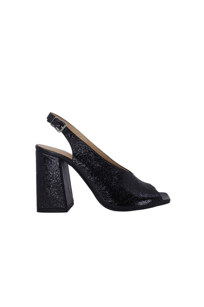 DİSPARİTA 26306R Genuine Patent Leather Heeled Women's Shoes