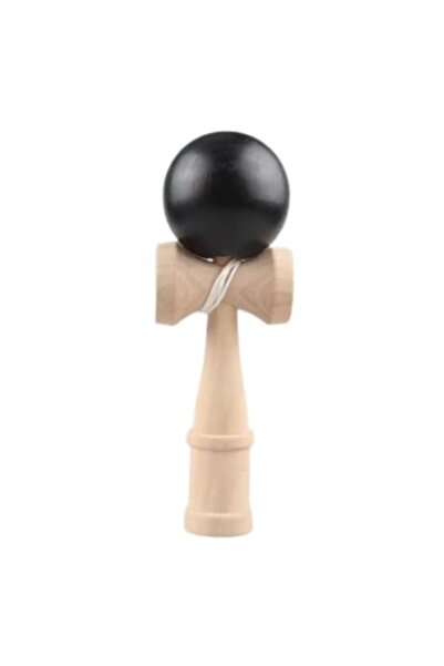 celhome Kendama Classic Design 18cm – Jucărie din lemn pentru coordonare și dexteritate, Negru