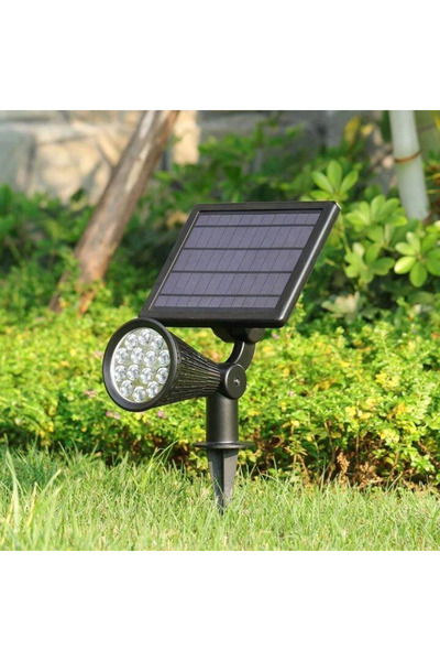 CT STONES وحدة إنارة للحديقة تعمل بالطاقة الشمسية بقدرة 7 وات في ضوء النهار