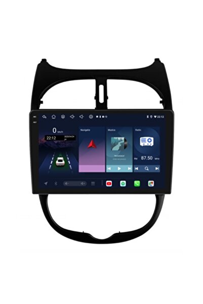 Piloton Navigație dedicată pentru Peugeot 206 (2001-2008) 9" 6GB RAM 128GB Oc...