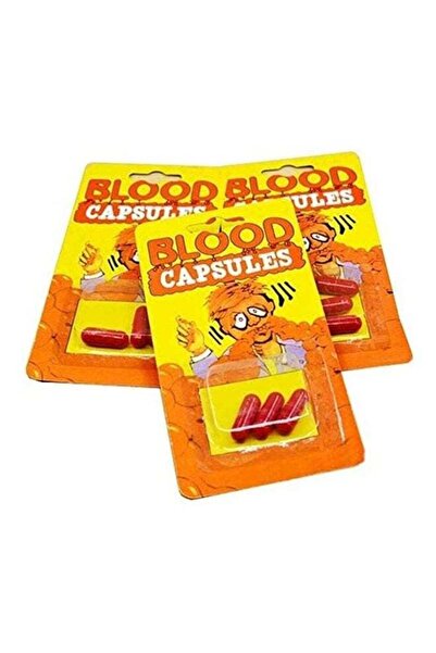 Generic مجموعة من 6 كبسولات دم فم مزيف واقعية ومضحكة ومرعبة