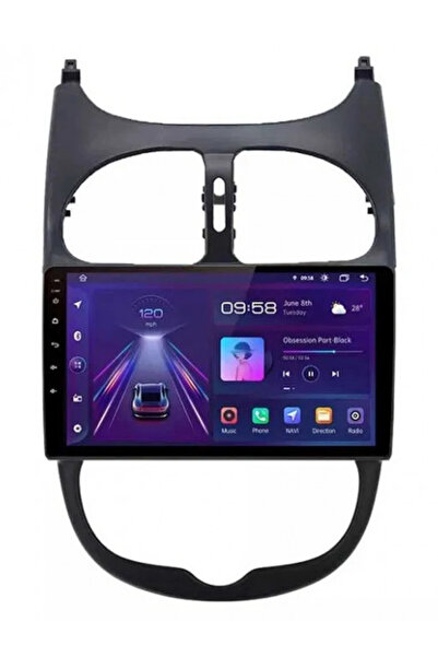 NAVI-ABC Peugeot 206 Navigație dedicată Android 9 inch, 2GB RAM, 64GB, Quad C...