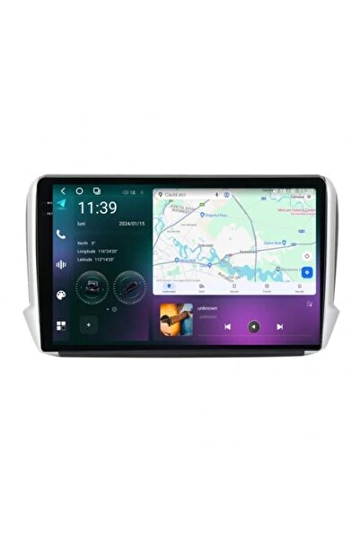 NAVI-ABC Peugeot 208 (2013-2018) Navigație dedicată 9.5" 2K QLED Android 13 1...