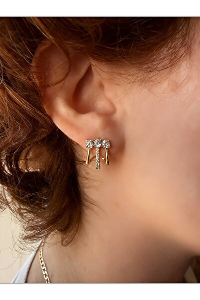 Portakal Esintisi أقراط Xuping من حجر الزركون ثلاثي الأبعاد من ريفانا