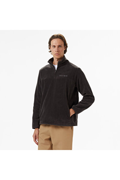 United 4 United4 Men's Gray Half Zip Sweatshirt