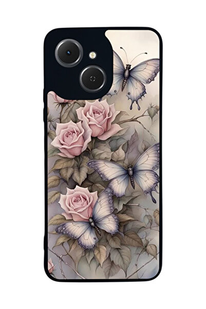 TECNO متوافق مع Spark 40C مطبوع، أسود غير لامع، سيليكون ناعم، واقي، غطاء ممتص للصدمات، حافظة