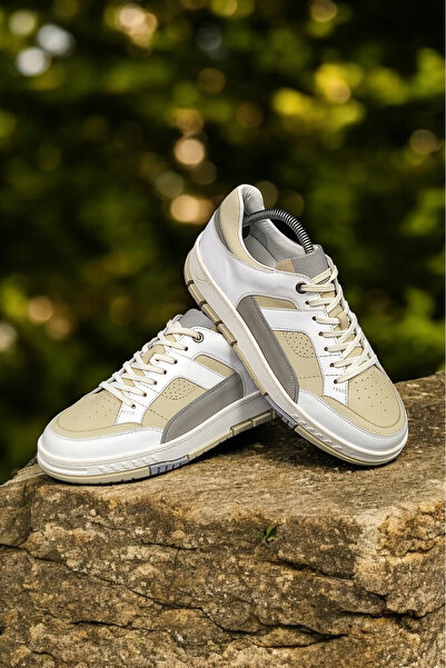 VİVA SHOES 100% Genuine Leather Eva Sole Sneaker Men's Shoes