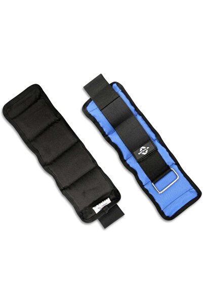 NIVEA Adjustable Wrist/Ankle Weights (1.5 kg, Blue/Black)