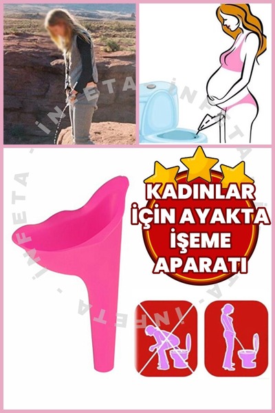 İnfeta Kadınlar İçin Hijyenik Ayakta İşeme Aparatı-Kirli Tuvalet Kamp Trafik İçin Hijyenik Çiş Hunisi