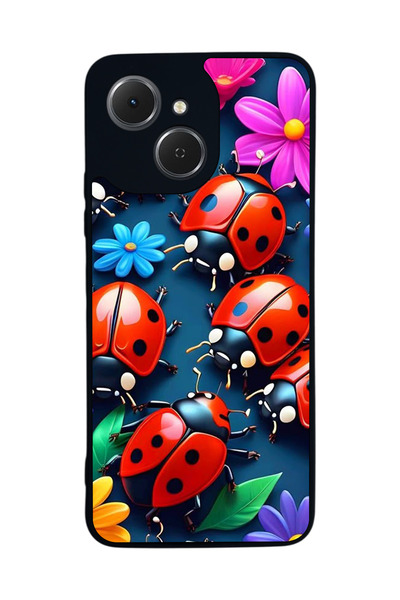 TECNO متوافق مع Spark 40C مطبوع، أسود غير لامع، سيليكون ناعم، واقي، غطاء ممتص...