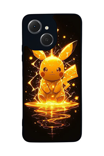 TECNO متوافق مع Spark 40C مطبوع، أسود غير لامع، سيليكون ناعم، واقي، غطاء ممتص للصدمات، حافظة