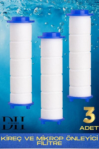 Dihamer Kireç Pas Tortu Arındırıcı Engelleyici Filtre Duş Başlığı Filtresi Ci...