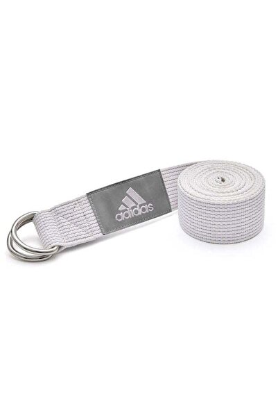 adidas Yoga Strap (Chalk White) - Improves Flexibility, Alignment and Support for Stretching