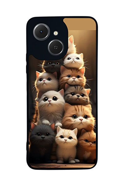 TECNO متوافق مع Spark 40C مطبوع، أسود غير لامع، سيليكون ناعم، واقي، غطاء ممتص للصدمات، حافظة