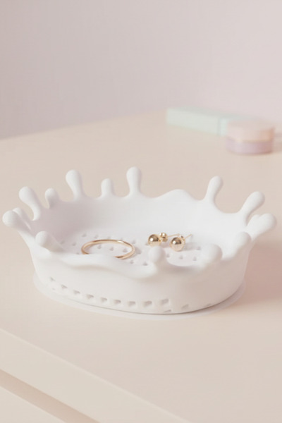 Oxyteez Bathroom Soap Holder Waterproof Plastic Tray Organizer Sink Organizer...