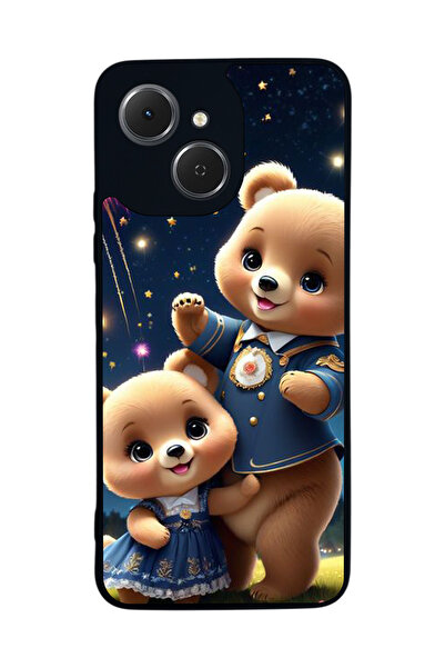 TECNO Spark 40C Compatible Printed , Matte Black, Soft Silicone, Protective, ...