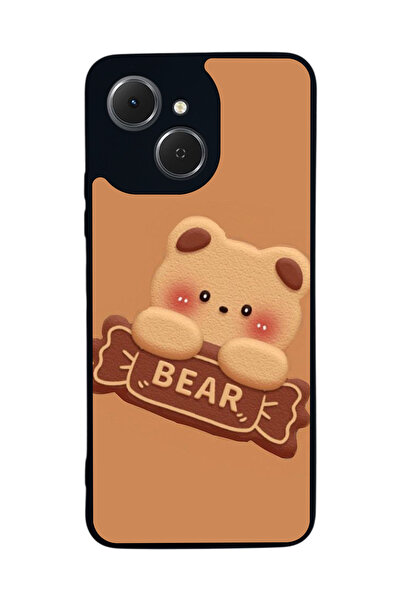 TECNO Spark 40C Compatible Printed , Matte Black, Soft Silicone, Protective, Shock Absorbing Cover, Case