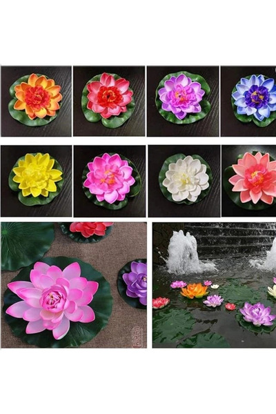 Epilons زهرة اللوتس الاصطناعية المزخرفة